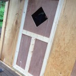 農具小屋のドア、窓作り